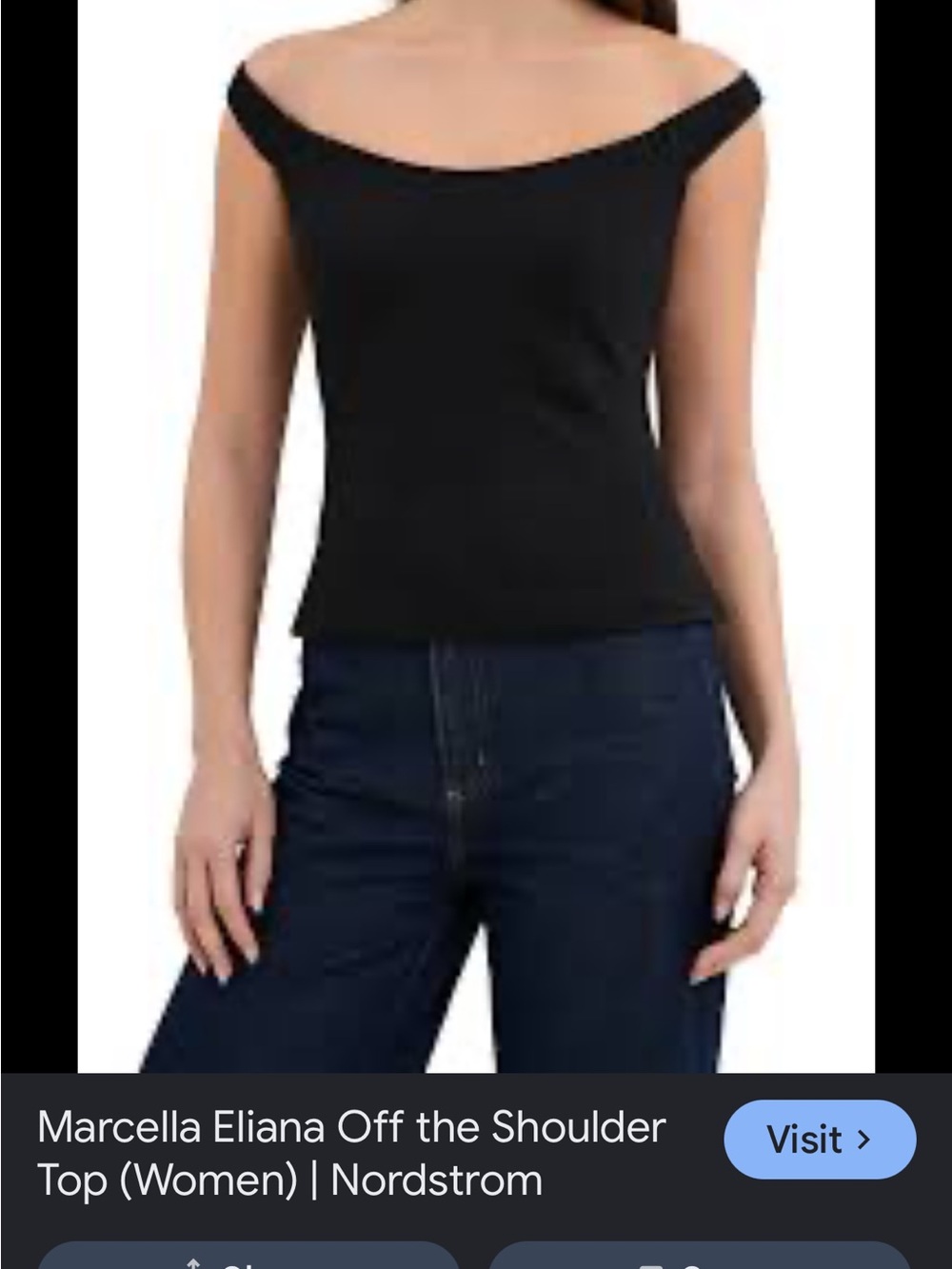 Black Off-Shoulder - Picture 3 of 7
